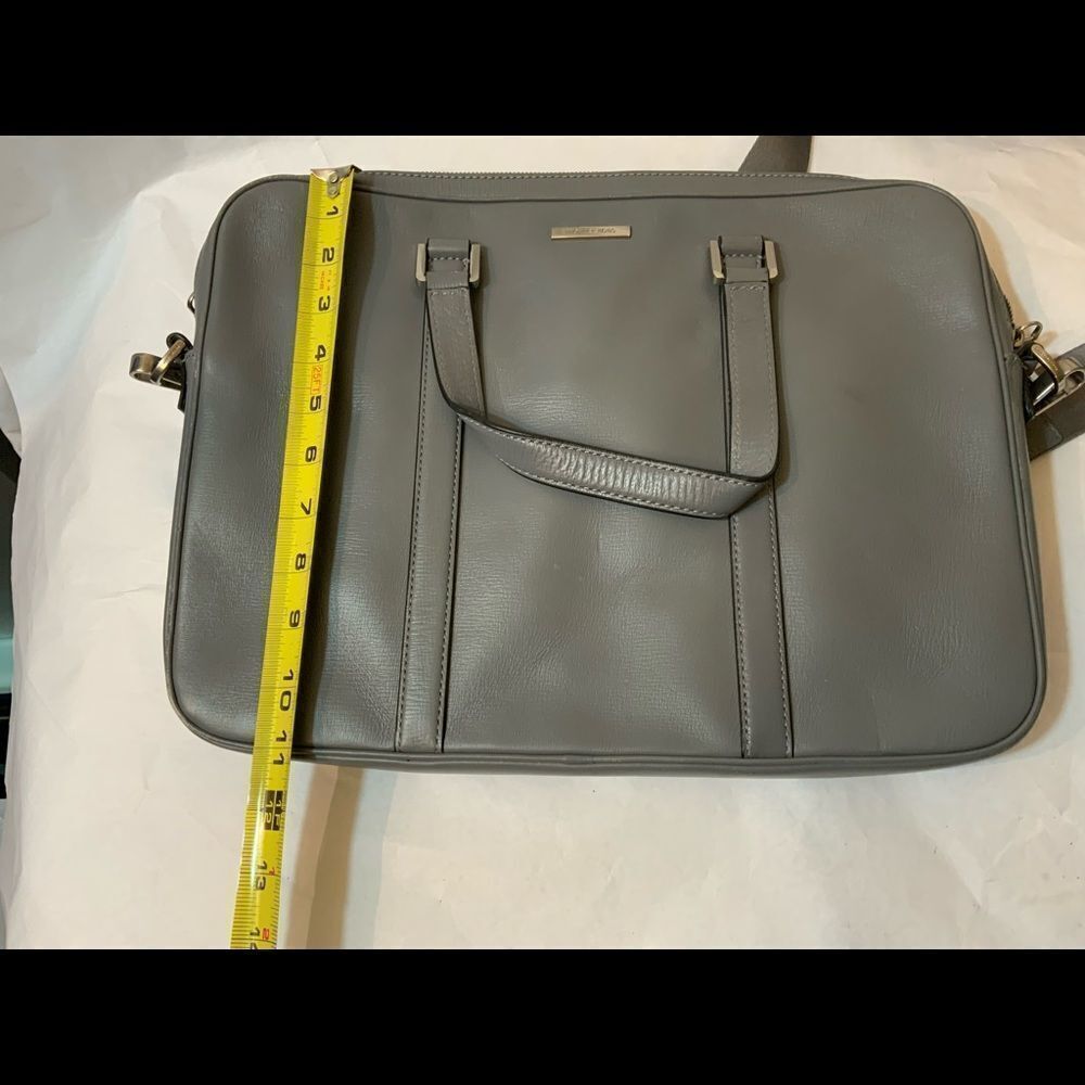 MICHAEL KORS Men’s Leather Briefcase Grey Laptop Bag *EXCELLENT* - Picture 9 of 12